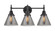 Caden Three Light Bath Vanity in Matte Black (405|447-3W-BK-G43)