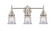 Caden Three Light Bath Vanity in Satin Nickel (405|447-3W-SN-G182S)