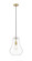 Fairfield One Light Mini Pendant in Brushed Brass (405|491-1P-BB-G572-12)