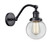 Franklin Restoration LED Wall Sconce in Matte Black (405|515-1W-BK-G202-6-LED)