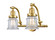 Franklin Restoration Two Light Bath Vanity in Satin Gold (405|515-2W-SG-G182S)