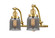 Franklin Restoration Two Light Bath Vanity in Satin Gold (405|515-2W-SG-G53)