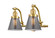 Franklin Restoration Two Light Bath Vanity in Satin Gold (405|515-2W-SG-G63)