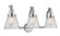Franklin Restoration Three Light Bath Vanity in Polished Chrome (405|515-3W-PC-G62)