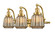 Franklin Restoration LED Bath Vanity in Satin Gold (405|515-3W-SG-G146-LED)