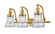 Franklin Restoration LED Bath Vanity in Satin Gold (405|515-3W-SG-G192-LED)