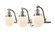Franklin Restoration LED Bath Vanity in Brushed Satin Nickel (405|515-3W-SN-G201-6-LED)