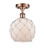 Ballston One Light Semi-Flush Mount in Antique Copper (405|516-1C-AC-G121-8RW)