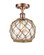 Ballston LED Semi-Flush Mount in Antique Copper (405|516-1C-AC-G122-8RB-LED)