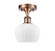 Ballston LED Semi-Flush Mount in Antique Copper (405|516-1C-AC-G91-LED)