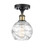 Ballston LED Semi-Flush Mount in Black Antique Brass (405|516-1C-BAB-G1213-6-LED)