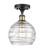 Ballston LED Semi-Flush Mount in Black Antique Brass (405|516-1C-BAB-G1213-8-LED)