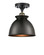 Ballston One Light Semi-Flush Mount in Black Antique Brass (405|516-1C-BAB-M14-BK)
