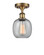 Ballston LED Semi-Flush Mount in Brushed Brass (405|516-1C-BB-G104-LED)