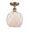 Ballston LED Semi-Flush Mount in Brushed Brass (405|516-1C-BB-G121-8RW-LED)