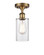 Ballston One Light Semi-Flush Mount in Brushed Brass (405|516-1C-BB-G802)