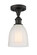 Ballston One Light Semi-Flush Mount in Oil Rubbed Bronze (405|516-1C-OB-G441)