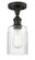 Ballston LED Semi-Flush Mount in Polished Nickel (405|516-1C-PN-G341-LED)