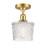 Ballston One Light Semi-Flush Mount in Satin Gold (405|516-1C-SG-G402)