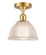 Ballston One Light Semi-Flush Mount in Satin Gold (405|516-1C-SG-G422)