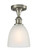 Ballston LED Semi-Flush Mount in Brushed Satin Nickel (405|516-1C-SN-G381-LED)