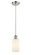 Ballston LED Mini Pendant in Brushed Satin Nickel (405|516-1P-SN-G801-LED)