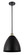 Ballston LED Pendant in Black Antique Brass (405|516-1S-BAB-MBD-12-BK-LED)