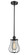 Ballston One Light Mini Pendant in Matte Black (405|516-1S-BK-CE513-BK)