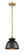 Ballston LED Mini Pendant in Satin Gold (405|516-1S-SG-M14-BK-LED)
