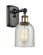 Ballston One Light Wall Sconce in Black Antique Brass (405|516-1W-BAB-G259)