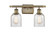 Ballston Two Light Bath Vanity in Antique Brass (405|516-2W-AB-G259)