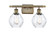 Ballston Two Light Bath Vanity in Antique Brass (405|516-2W-AB-G362)