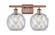 Ballston Two Light Bath Vanity in Antique Copper (405|516-2W-AC-G122-8RW)
