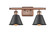 Ballston LED Bath Vanity in Antique Copper (405|516-2W-AC-M8-LED)