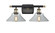 Ballston Two Light Bath Vanity in Black Antique Brass (405|516-2W-BAB-G132)