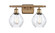 Ballston Two Light Bath Vanity in Brushed Brass (405|516-2W-BB-G362)