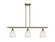 Ballston Three Light Island Pendant in Antique Brass (405|516-3I-AB-G441)