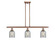 Ballston Three Light Island Pendant in Antique Copper (405|516-3I-AC-G257)
