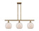 Ballston LED Island Pendant in Brushed Brass (405|516-3I-BB-G121-8RW-LED)