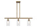 Ballston Three Light Island Pendant in Brushed Brass (405|516-3I-BB-G802)