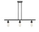 Ballston Three Light Island Pendant in Matte Black (405|516-3I-BK)