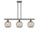 Ballston Three Light Island Pendant in Matte Black (405|516-3I-BK-G122-8RB)