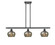 Ballston Three Light Island Pendant in Matte Black (405|516-3I-BK-G96)