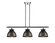 Ballston Three Light Island Pendant in Polished Chrome (405|516-3I-PC-M14-BK)