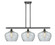Ballston Three Light Island Pendant in Polished Nickel (405|516-3I-PN-G93-L) Ballston Three Light Island Pendant in Polished Nickel (405|516-3I-PN-G93-L)
