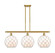 Ballston Three Light Island Pendant in Satin Gold (405|516-3I-SG-G121-10RW)