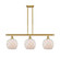 Ballston Three Light Island Pendant in Satin Gold (405|516-3I-SG-G121-8RW)
