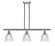 Ballston Three Light Island Pendant in Brushed Satin Nickel (405|516-3I-SN-G382)