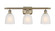 Ballston Three Light Bath Vanity in Antique Brass (405|516-3W-AB-G441)