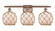 Ballston Three Light Bath Vanity in Antique Copper (405|516-3W-AC-G121-8RB)